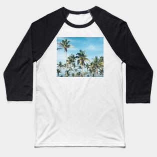 Palmtrees blue sky Baseball T-Shirt